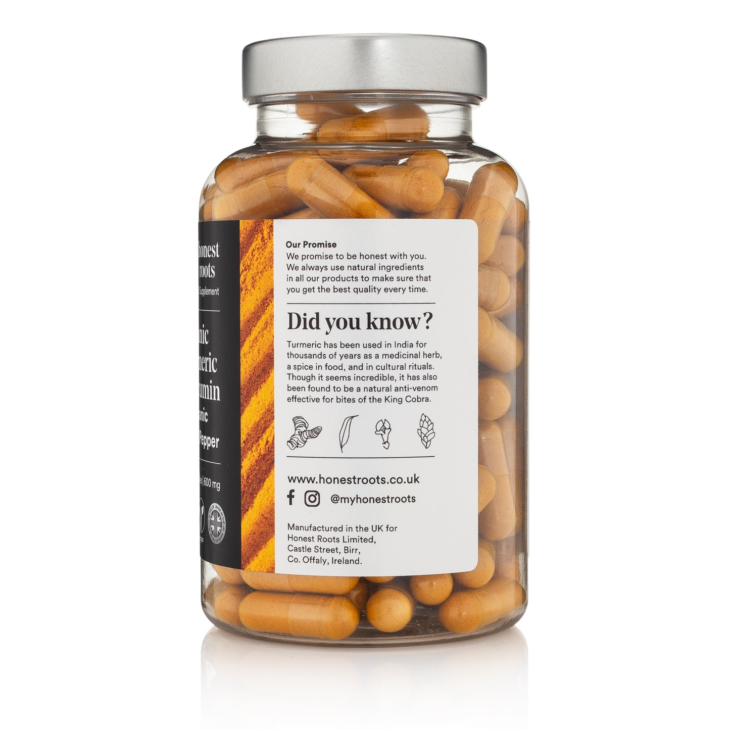 Organic Turmeric with Black Pepper - 120 Capsules