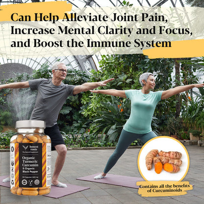 Organic Turmeric with Black Pepper - 120 Capsules