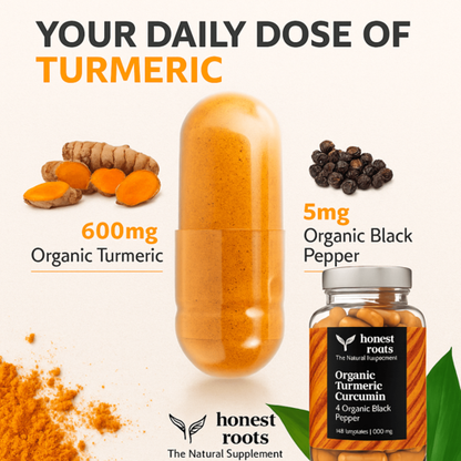 organic turmeric capsule daily dose UK