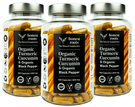 Organic Turmeric with Black Pepper - 120 Capsules